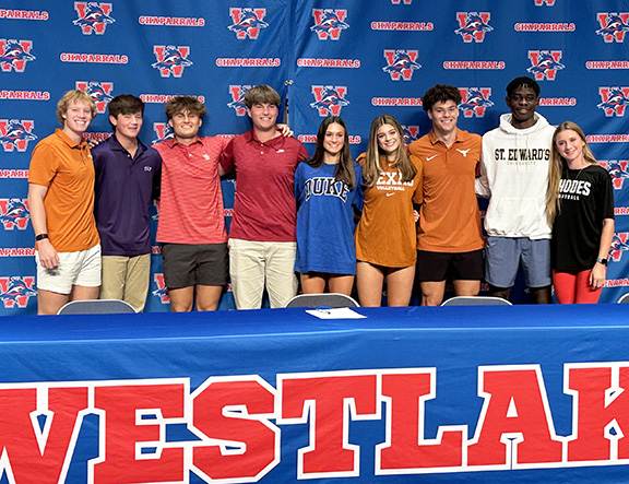 Eanes ISD (@eanesisd) on Twitter photo What an exciting day in Eanes ISD! Congratulations to the nine Westlake student-athletes signing to go on to the next level! Proud of our Chaps and our #EanesFamily! <a href="/WHSChaps/">Westlake High School</a>
eisd.info/ggr What an exciting day in Eanes ISD! Congratulations to the nine Westlake student-athletes signing to go on to the next level! Proud of our Chaps and our #EanesFamily! <a href="/WHSChaps/">Westlake High School</a>
eisd.info/ggr
