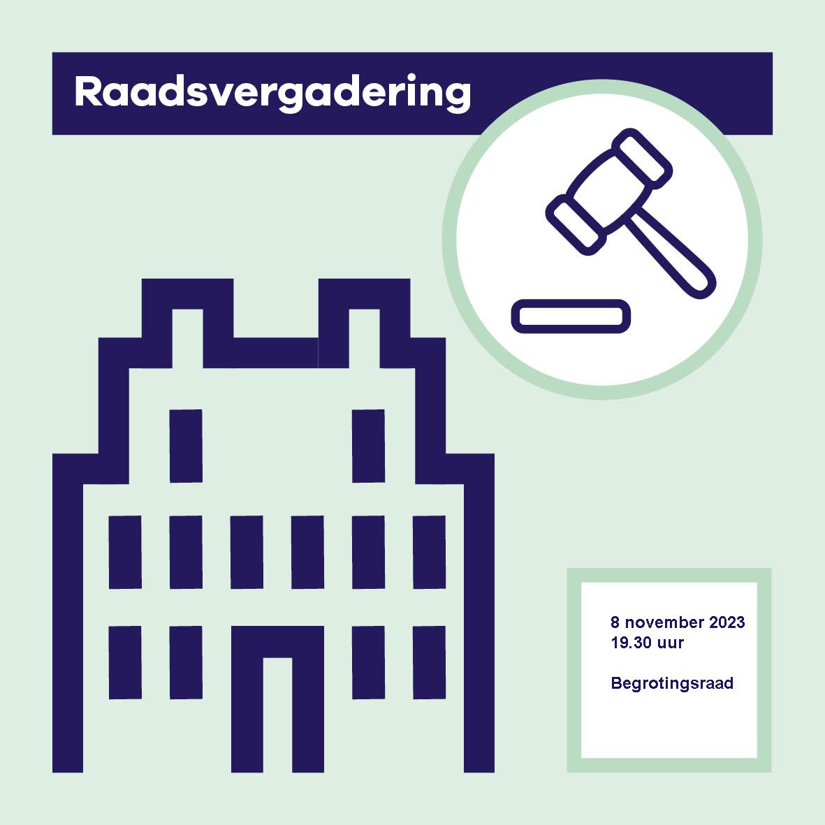 Vanavond 8 november 2023 is de raadsvergadering in Huize Swaensteyn, Herenstraat 72-74 in Voorburg met op de agenda: - de Programmabegroting 2024-207 - de Nota van Wijziging en de Budgetbrief 2023-2027 - de tarieven heffingen en belastingen voor 2024