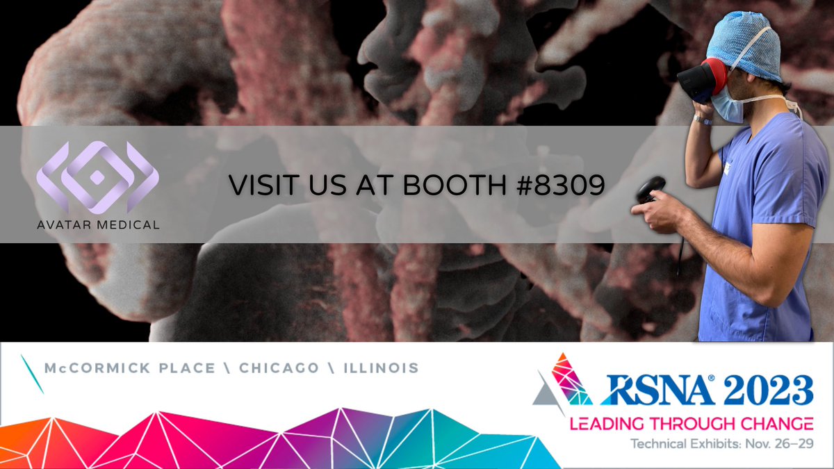 Come meet us! We will be exhibiting at the Radiological Society of North America (RSNA)Annual Meeting from November 26-29, 2023. Feel free to reach out to us for a demo FDA-cleared VR surgical planning solution #radiology #XRHealthcare #XRmedicalimaging