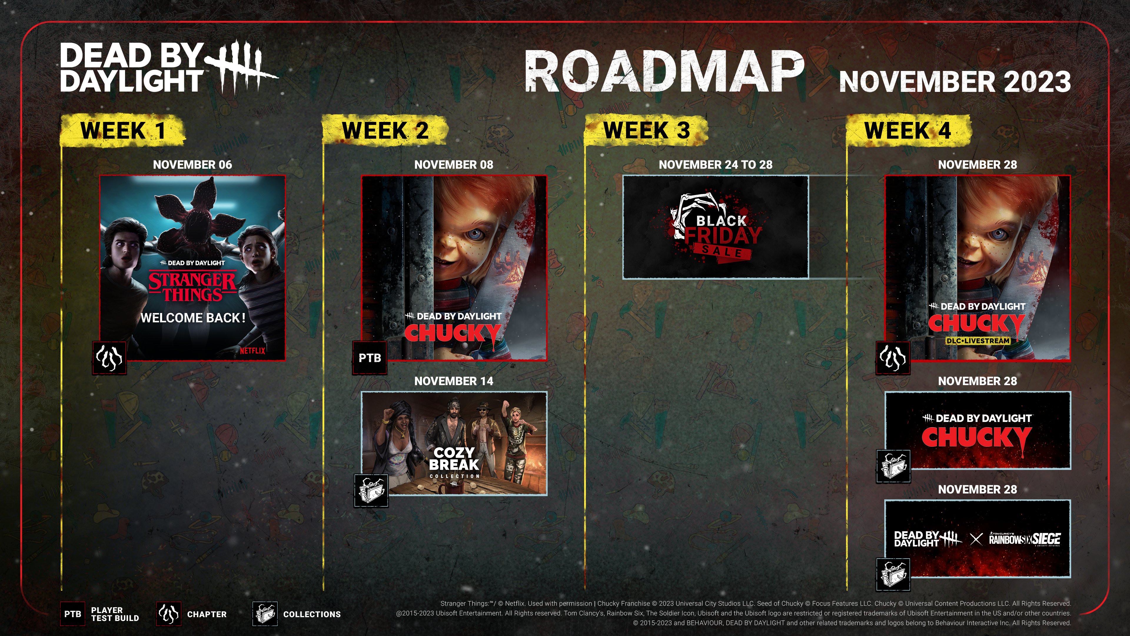 Dead by Daylight on X: Cozy up, we've got a lot of exciting things planned  this November. 👇  / X