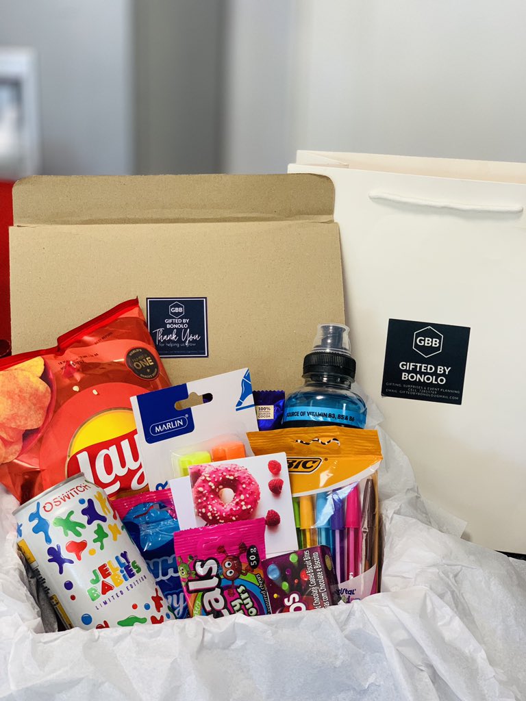 GiftedBonolo's tweet photo. “Wishing you all the best on your exams my baby ❤️”
#giftedbybonolo #examcarepackage #forher #giftideas https://t.co/0O7KD5EJ56