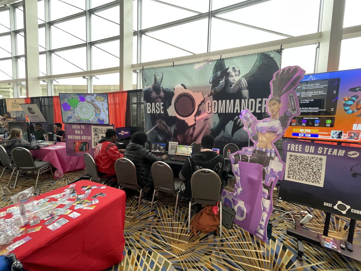 Base_Commander_'s tweet image. #youmacon recap pt. 1! 

#gamedev #youmacon2023 #freegame
