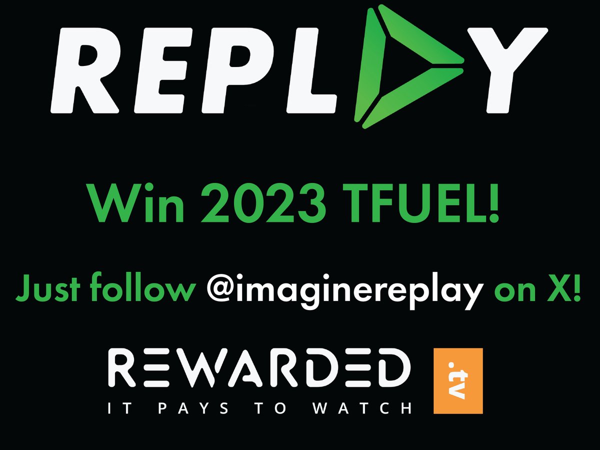 To celebrate $THETA community voting us ‘Best Use of #THETA Tech’ at @ThetaCon 2023, we’re going to be giving away TFUEL!🔥 To win 2023 $TFUEL, all you have to do is: 1️⃣Follow @imaginereplay 2️⃣Sign-up @ rewards.imaginereplay.com 3️⃣Comment below w/ your Replay username or THETA…