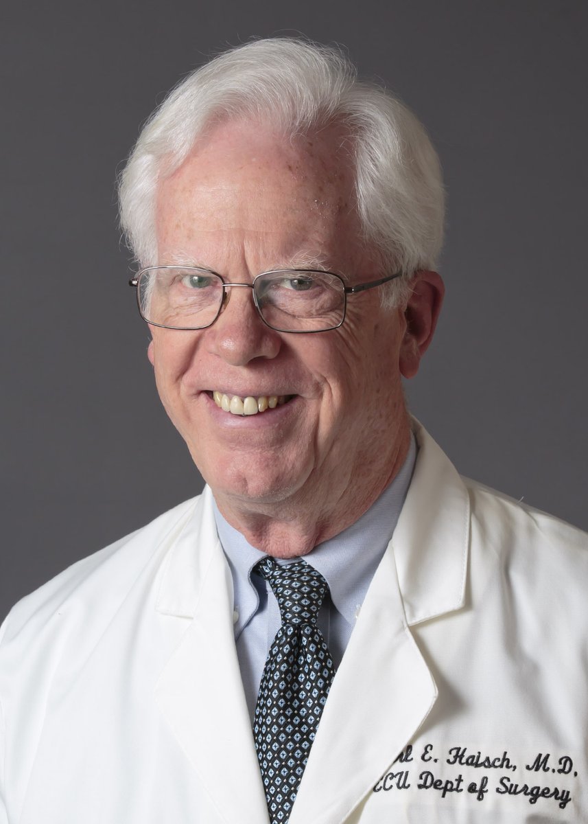 Dr. Carl Haisch, a professor of surgery in the Division of Surgical Immunology and Transplantation in Brody's Department of Surgery, was inducted into the @AmCollSurgeons Academy of Master Surgeon Educators. Dr. Haisch is also vice chair of surgical education at Brody.