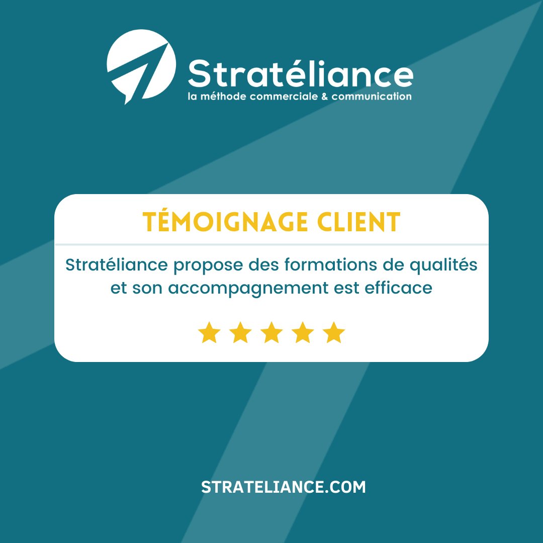 [Avis client ⭐️]
Merci pour votre retour.

Nous sommes ravis d'apprendre que nos formations de qualité et notre accompagnement efficace ont répondu à vos attentes.

Pour consulter davantage d'avis :
[lnkd.in/edUvxkid] 👈

#avis #recommandation #formation #accompagnement
