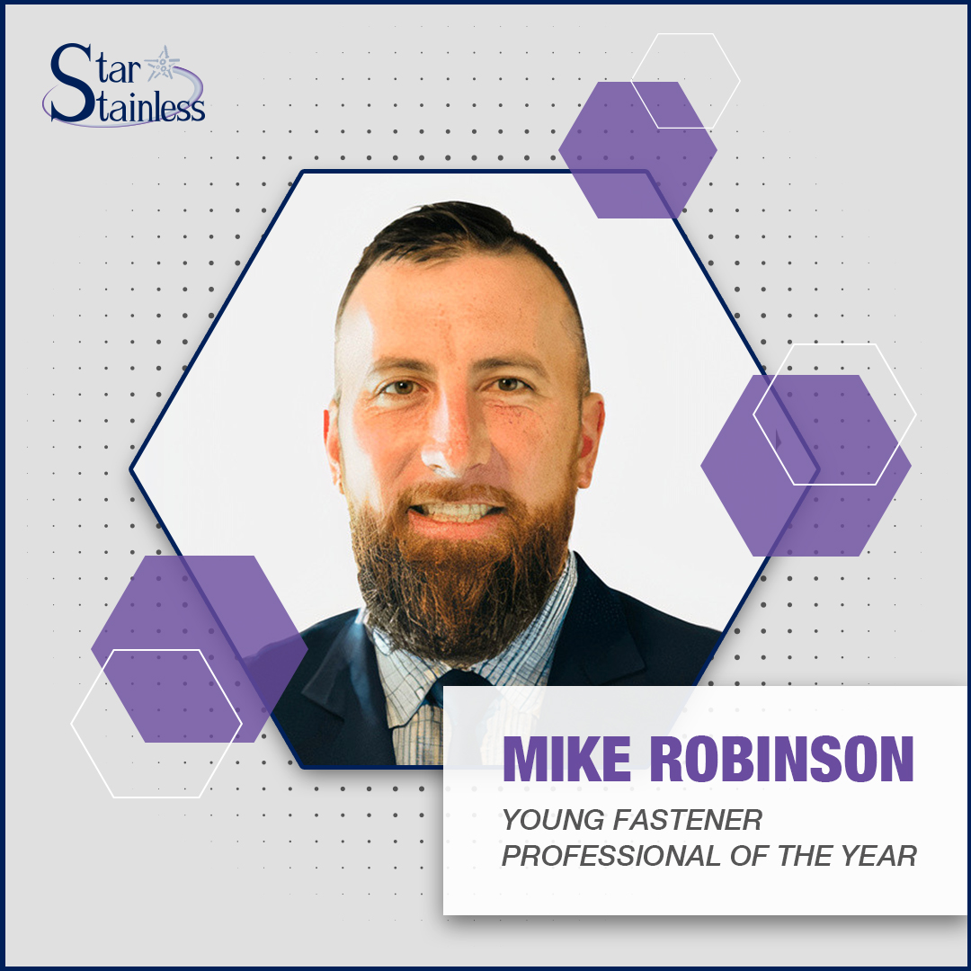 STARStainlessCo's tweet photo. Congratulations to Mike Robinson, honored as a Young Fastener Professional of the Year at IFE 2023! Mike is an LSG Key Accounts Manager based in the Cleveland area heavily involved in several industry associations. Great job, Mike! https://t.co/Dp3ZiKLo9I