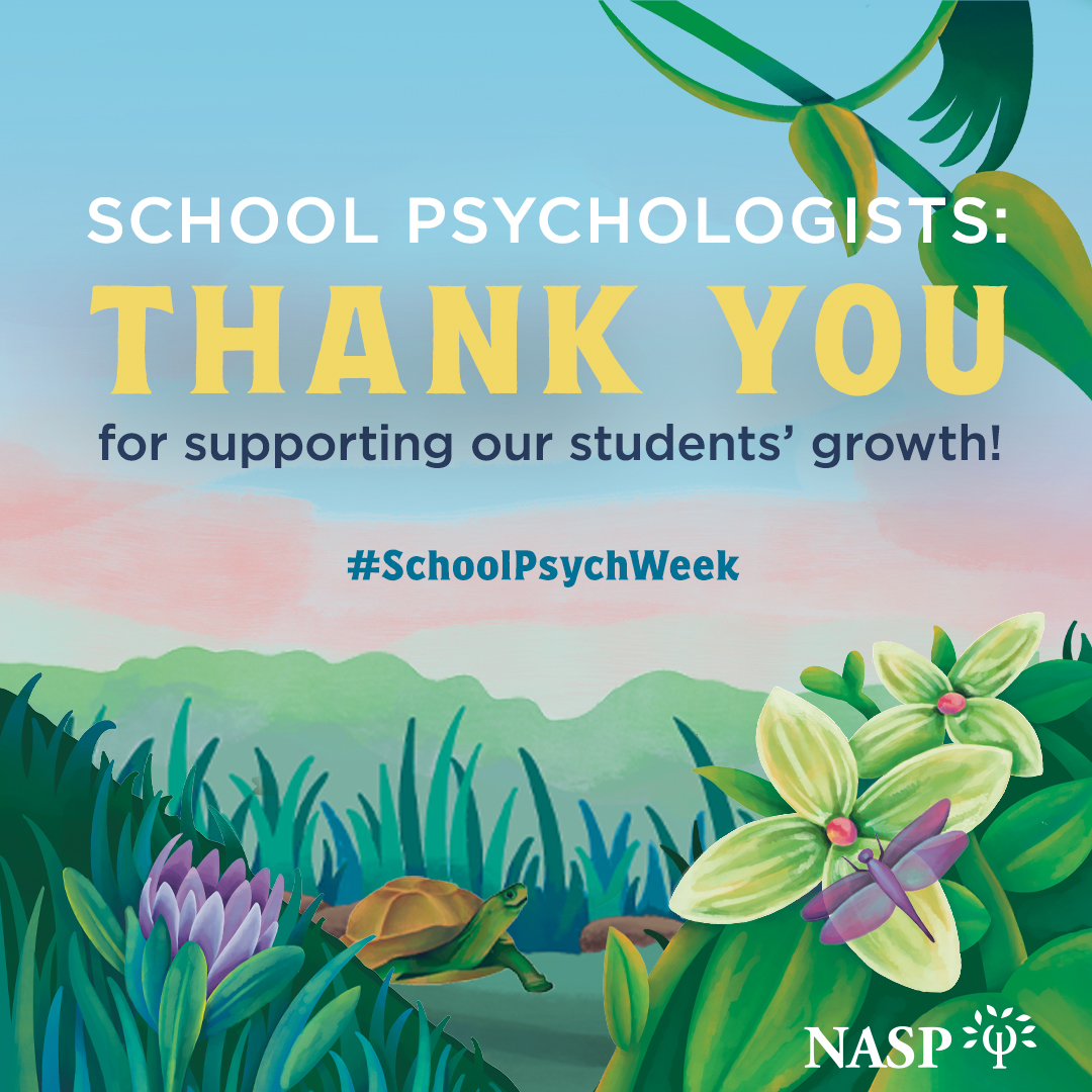 It's National School Psychology week! Thank you to all of Delaware's school psychologists as they continue their critical work in supporting student success, mental health, and school systems. #SchoolPsychWeek