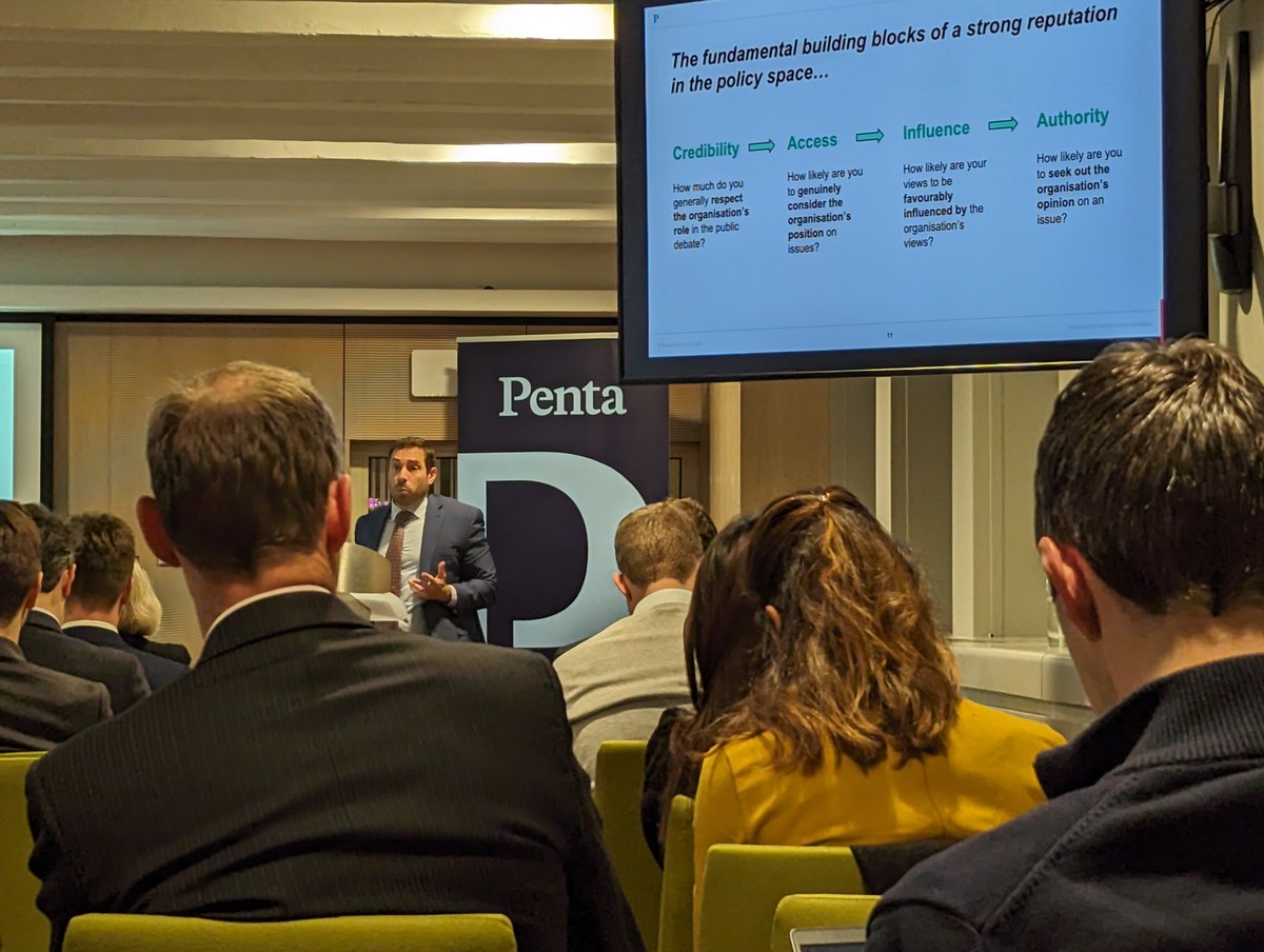 This evening we're excited to be launching our EU Policymaker research in Brussels. Mike Gottlieb, managing partner Penta Policy Insiders, takes the audience through some of the highlights of the study. We're looking forward to sharing more in the coming days...