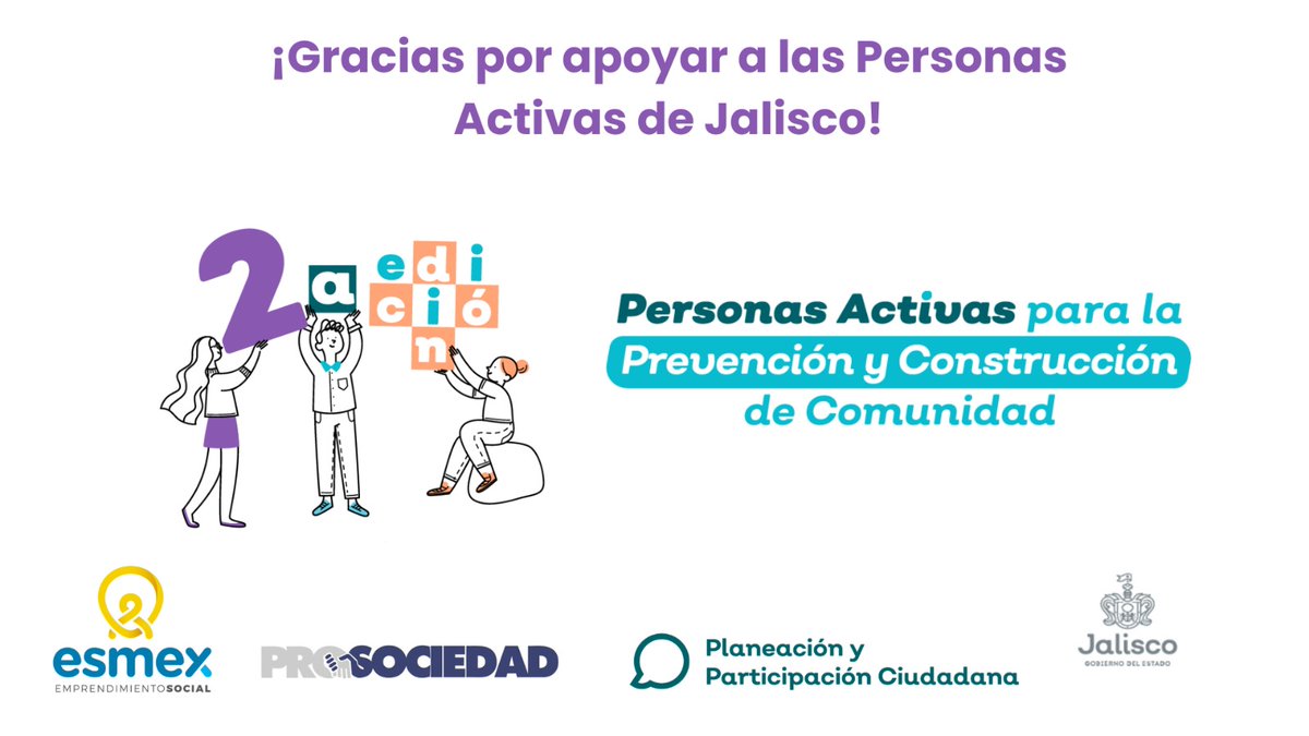 Personas Activas para la Prevención y Construcción de la comunidad 🙌🏻
Descubre las campañas de #crowdfunding y contribuye a tu favorita 😍
👉🏼👉🏼👉🏼 Da clic acá: bit.ly/476tAdy

#PerAcsParaCoCos #FondeoColectivo #SéLaDiferencia #crowdfunding
