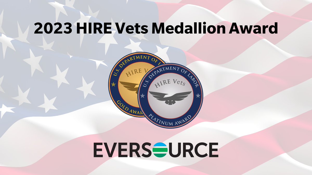 The unique skills and experience military veterans bring to our team strengthen our efforts to serve our customers and communities. We're proud to be recognized with the @USDOL #HIREVets Medallion Award for the 4th year in a row for supporting our #ESvets when they give so much.