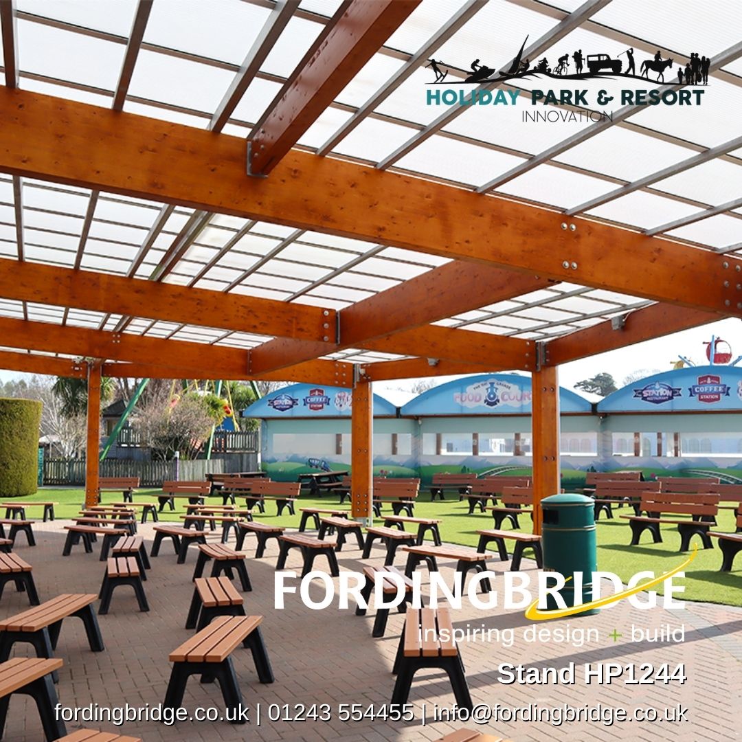 Develop your external spaces with a <a href="/Fordingbridgedb/">Fordingbridge</a> canopy

Chat to the Fordingbridge team about enhancing your visitor attractions, leisure parks and sport facilities at stand Stand HP1244

Find out more bit.ly/47fcQR8