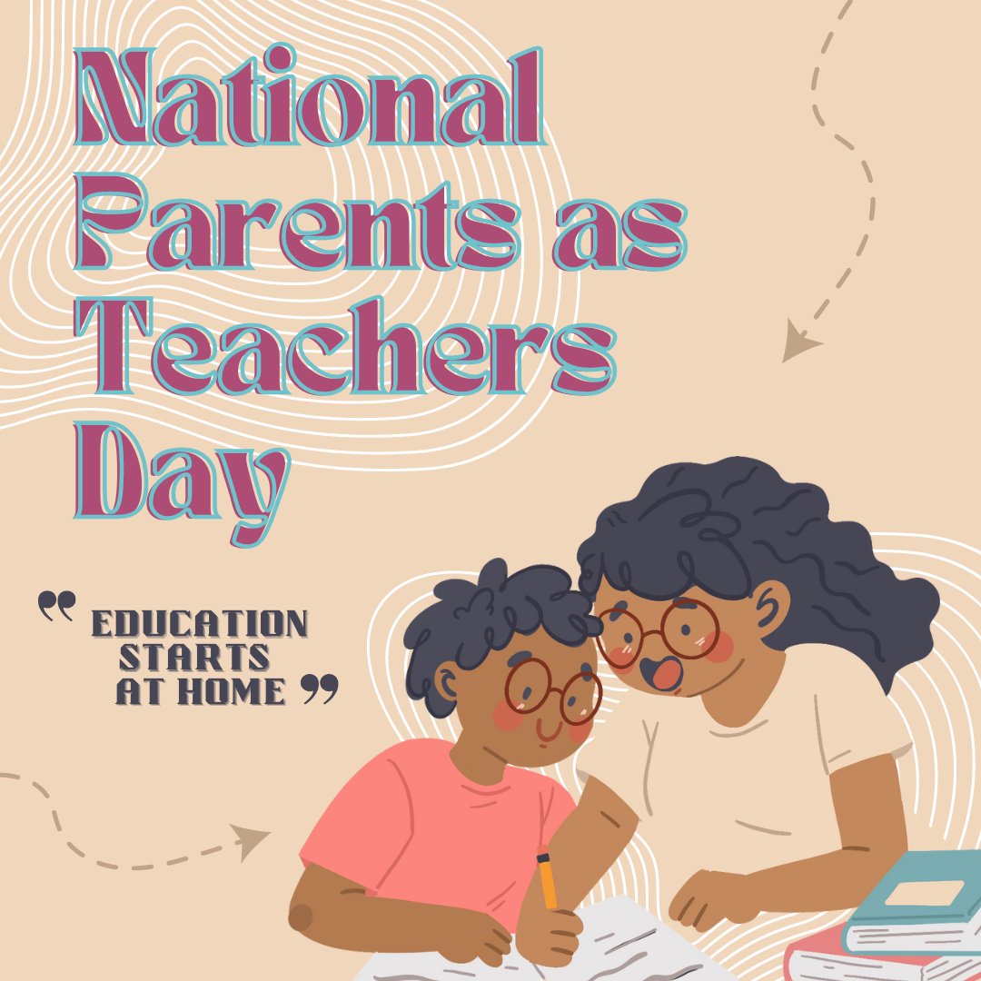 A child's education starts at home and surely blossoms within a school environment. Happy #ParentsAsTeachersDay to all parents who have instilled in their children the passion to learn and grow in order to meet their educational goals!