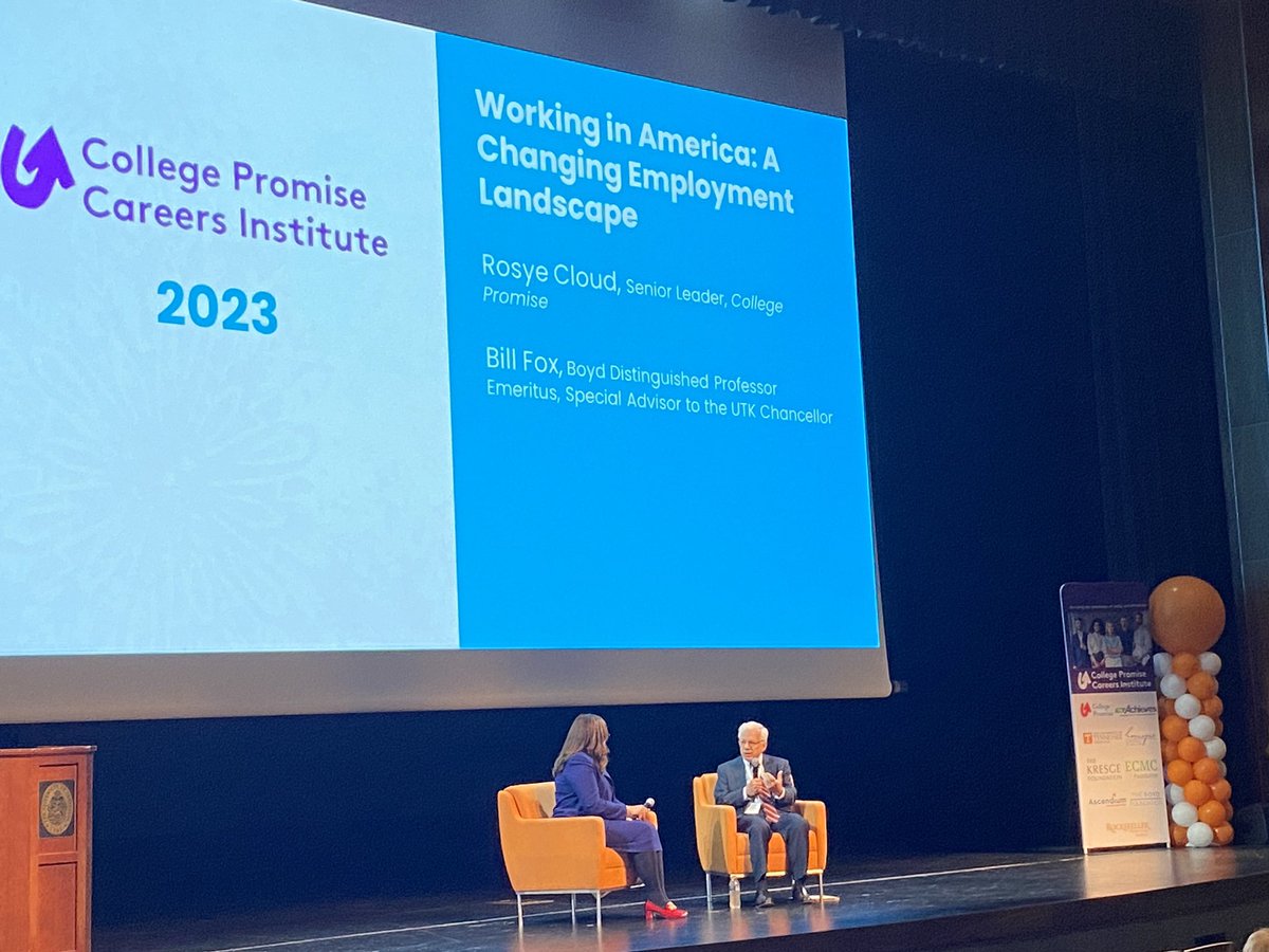 Excited to kick off our next session at the College Promise Careers Institute! 🎓 Join us as Dr. Bill Fox and @RosyeCloud share insights on the pressing workforce challenges in America and explore strategies for shaping the future of employment.
#CareerInsights #InnovationAhead