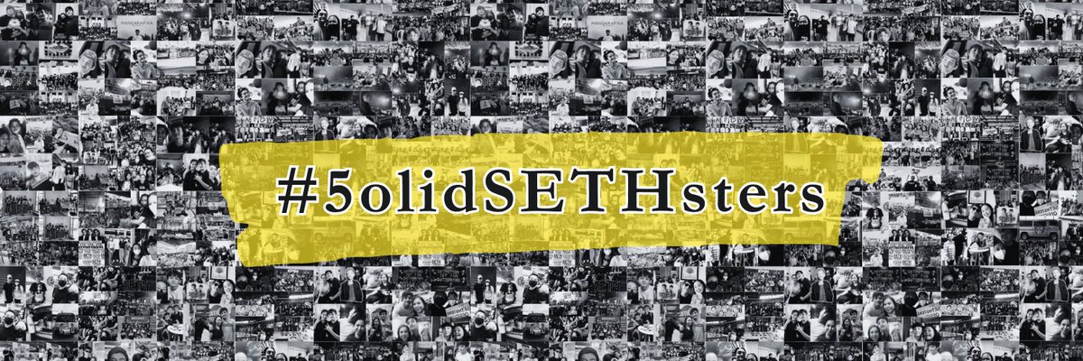 SETHstersOFC's tweet photo. Happy 5th anniversary SETHsters! 🤘

@imsethfedelin, you are the reason we are here and we made it here today. 
We are very grateful we have known and supported you since day one and we will keep on loving and supporting you until this lifetime. 
You inspire us to be better everyday, and it's thanks to you that we've met so many wonderful people in this fandom.  

To every SETHster out there, you have been with us through thick and thin, and we can’t thank you enough for your unwavering support and love for Seth, the fandom, and the camaraderie. 
You guys are the best, and we hope you know how much we appreciate you all!  

As we celebrate this day, we have prepared a surprise and games for everyone (every fandom can join) and we will be tweeting them later around 9 AM so look out for them later!  

Celebrate with us by using our official hashtag #5olidSETHsters and our layout DP and header! 🤘