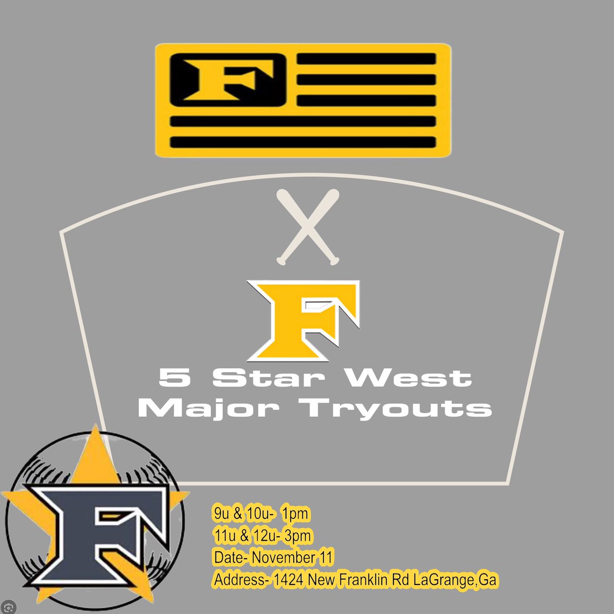5 Star West Youth Major Tryouts!