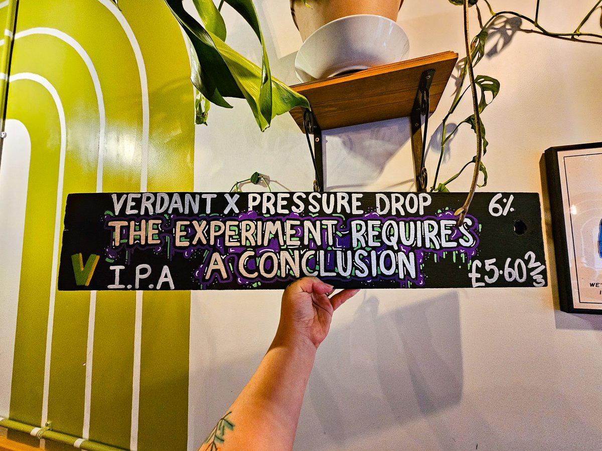 Fresh <a href="/VerdantBrew/">Verdant Brewing Co 🍻</a> X <a href="/PressureDropBrw/">Pressure Drop Brewing</a> just hit the taps, what a collab!