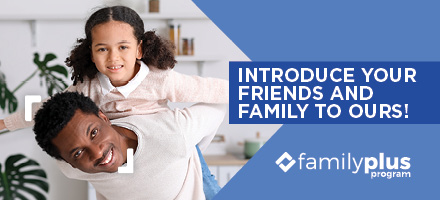 Give the gift of credit union membership this Dec. &amp; receive $70 for each referred member who joins iTHINK Financial! W/our FamilyPlus Program, you can share your membership benefits &amp; earn a $$ for each friend/family member who joins. ithinkfi.org/FamilyPlus