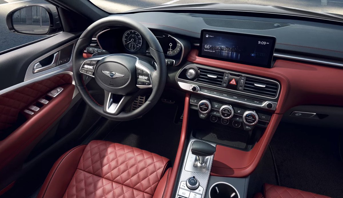 Bold and captivating: Buckle up for a thrilling ride in the fiery embrace of our red leather interior. 
.
.
.
#genesisdenville #genesis #genesisusa #genesiscars #luxurycars #newcarlove #vehicleenthusiast #caraddiction #drivinginstyle #automotivelifestyle #carobsession