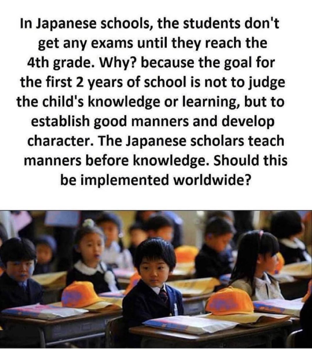 FixingEducation's tweet photo. American schools and teachers have enough to do, but should we prioritize MANNERS before knowledge in the early grades? https://t.co/FeOuLUcumt
