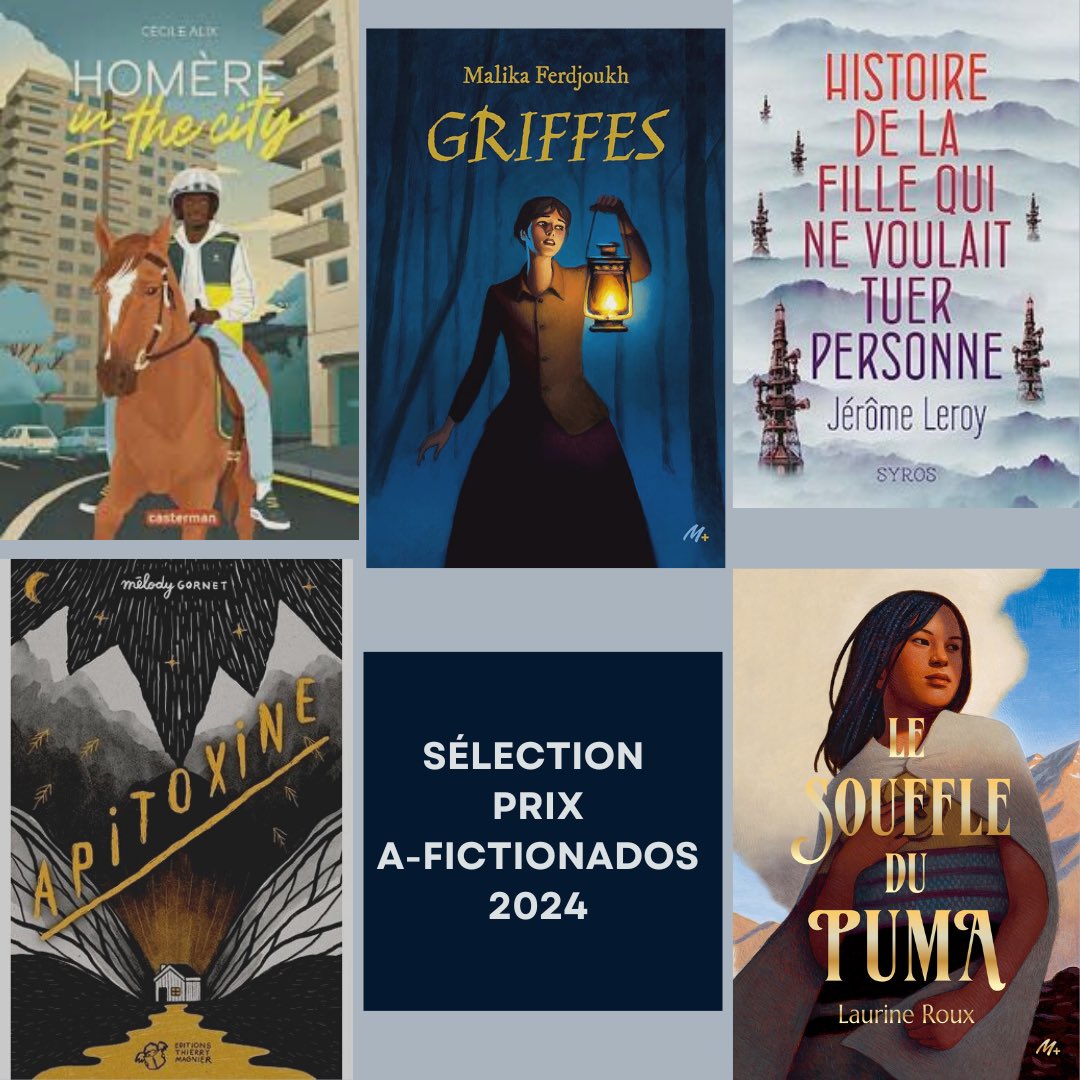 J’ai le grand plaisir de vous dévoiler la sélection 2024 ! #prixlitteraire #prixAfictionados #litteraturejeunesse #lecture