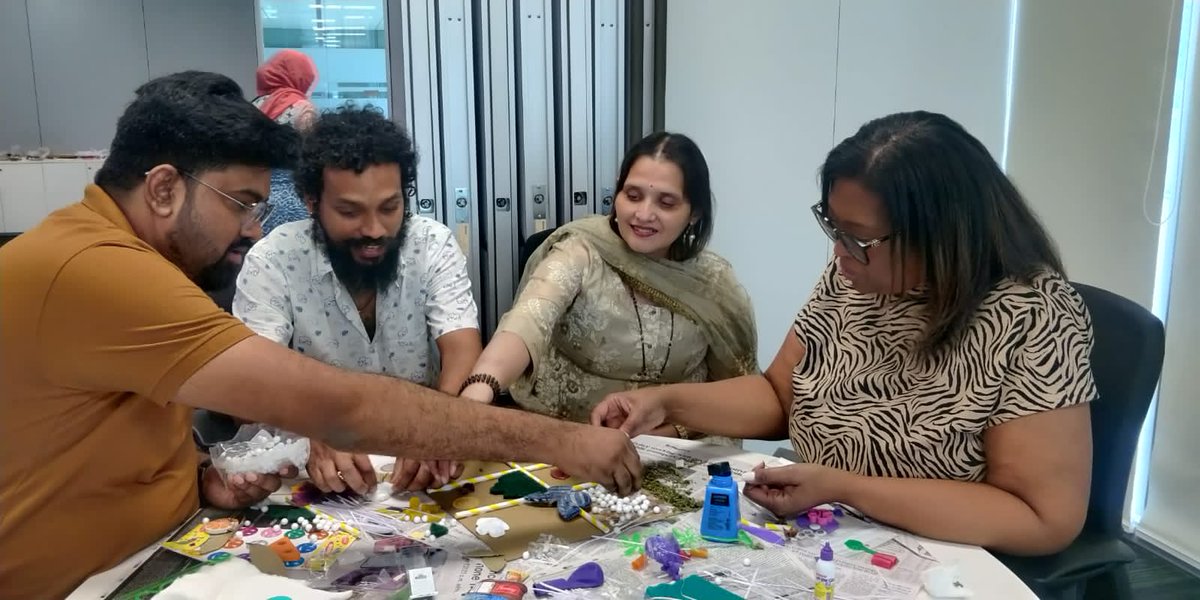 LifeAtNetApp's tweet photo. The @netapp India TA Team got together in our Bengaluru campus recently to create sensory boards for children with ASD as a part of our Volunteering Time Off Program. So Honored to have our global TA Leader Pamela Hennard join us too!
#NetAppServes #LifeAtNetApp @NetAppIndia https://t.co/lA2VaPjfF6