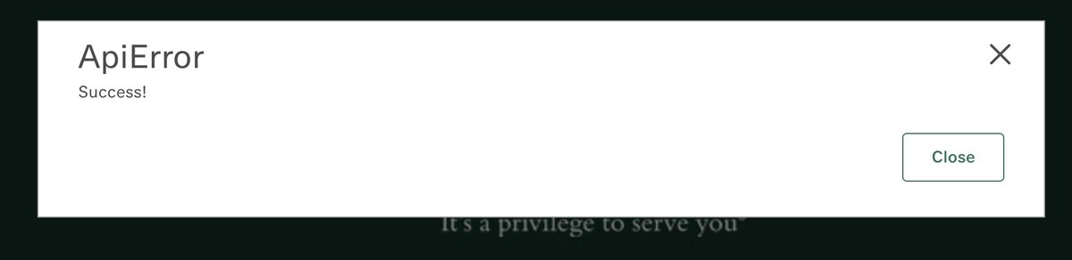 First Republic really nails it with this error message. @firstrepublic