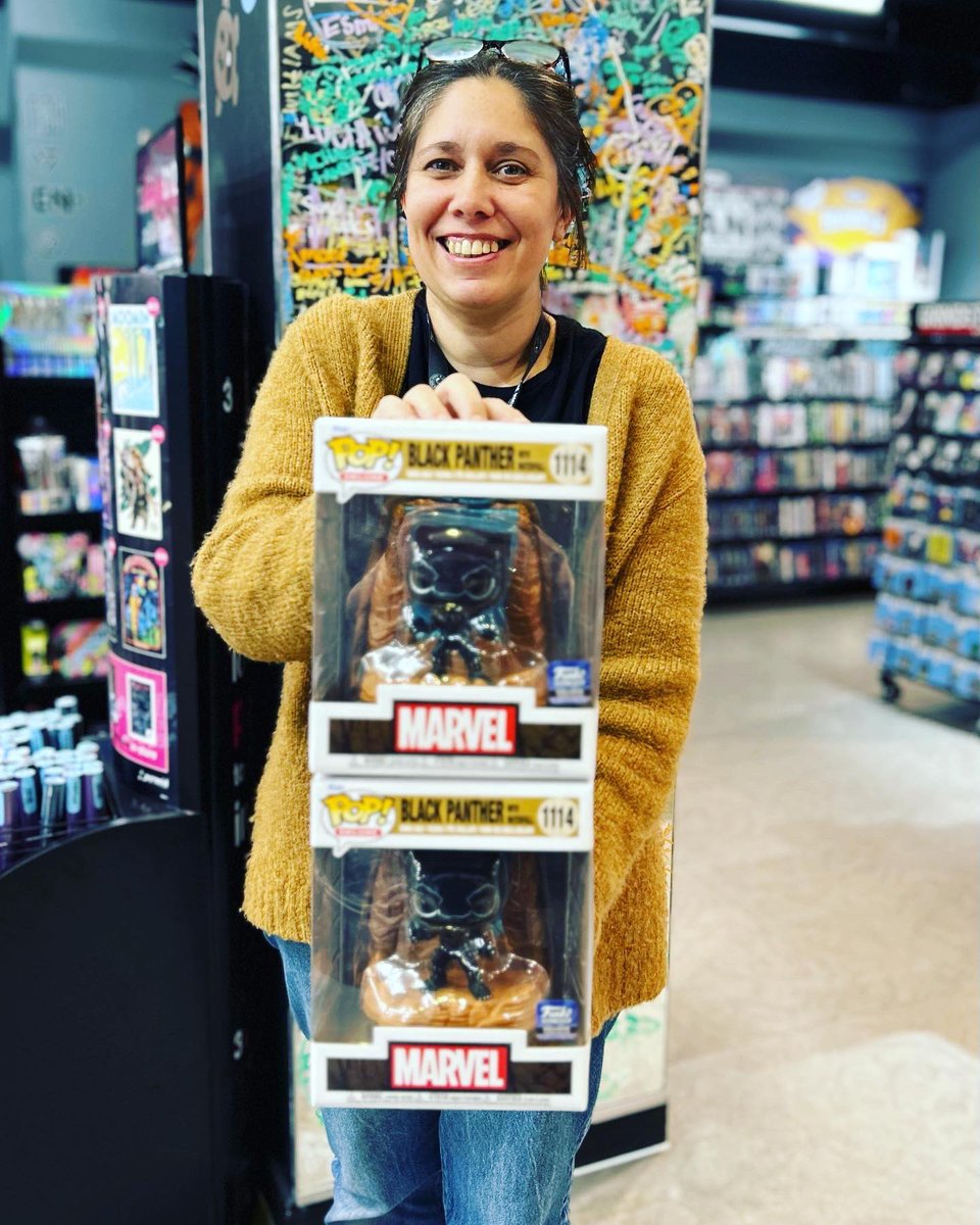 Just arrived!!! This awesome #blackpanther pop vinyl! Pop along and check it out! #funko