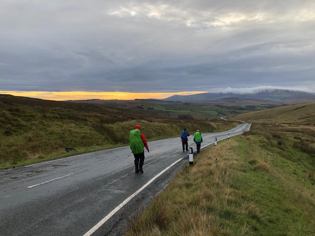 outreach_opera's tweet photo. Back to last week and Day 2 - Read Old Bridge to Newton (13.98 miles) for our opera fundraiser, travelling the epic Lancashire Witches Walk. We were joined by the multi-talented, map reading extraodinaire @HHconductor and fellow lovely Lancastrians Jo and Mark Webster. https://t.co/Bhw9agk71c