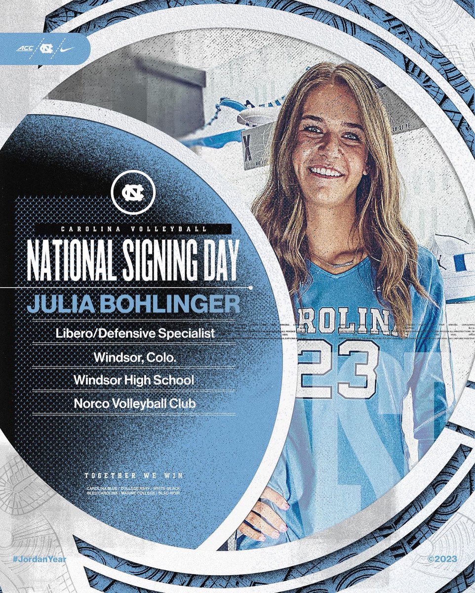 𝓞𝓯𝓯𝓲𝓬𝓲𝓪𝓵 ✍️

Join us in welcoming our newest Tar Heel Julia to the Carolina volleyball family! 👣 🏐

#GoHeels | <a href="/JuliaBohlinger/">Julia Bohlinger</a>