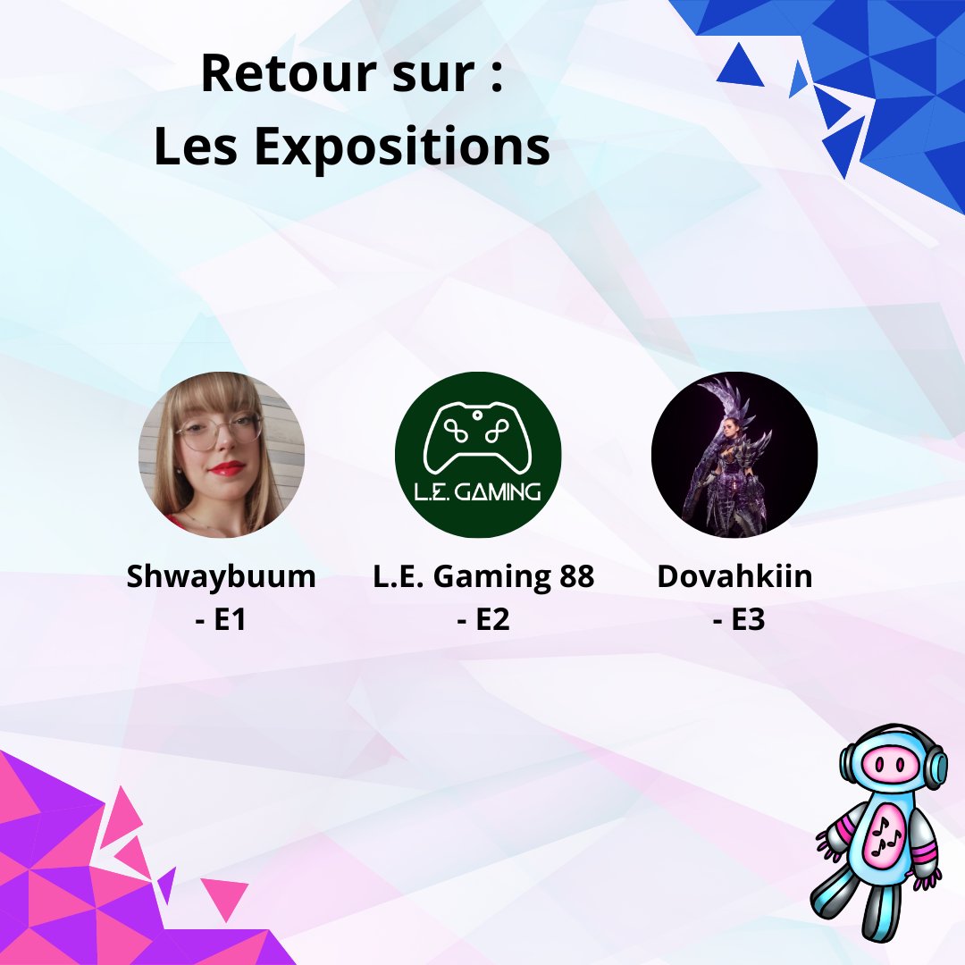 ForGames57's tweet photo. Retour sur les expositions qui vous attendront à For'Games ! 

🎨Shwaybuum et ses créations
🚀E Gaming 88 et son exposition spécial Sci-Fi
⚔️Dovahkiin Cosplay et certains de ses magnifiques cosplays

📌For'Games, le 11-12 novembre 2023 au Centre de Congrès du Burghof - Forbach https://t.co/kRhVMaMnxr