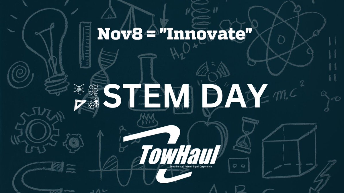 Did you know that today is National STEAM/STEM Day? 
#TowHaul recognizes the importance of STEAM/STEM skills in #manufacturing, #MineralExtraction and the overall future of our economy. Join us as we INNOVATE on NOV8! How will you innovate today?

#STEAM
#STEM