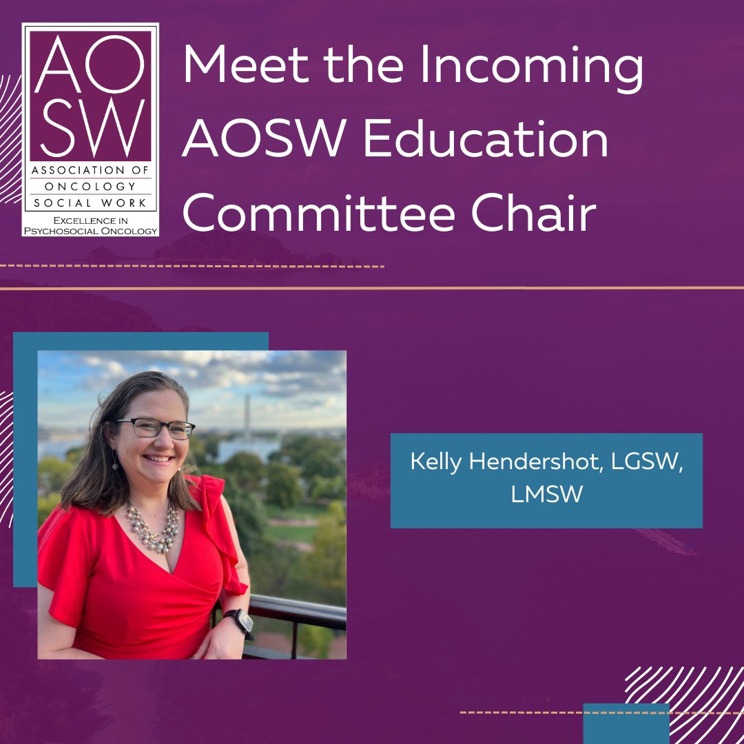 AOSW welcomes Kelly Hendershot, LGSW, LMSW, incoming Education Chair! With a formal start date of January 1, 2024, Kelly is actively collaborating with AOSW leadership and staff to transition into the role of AOSW Education Chair. 
 
Join us in congratulating Kelly 👏👏👏

#OSW