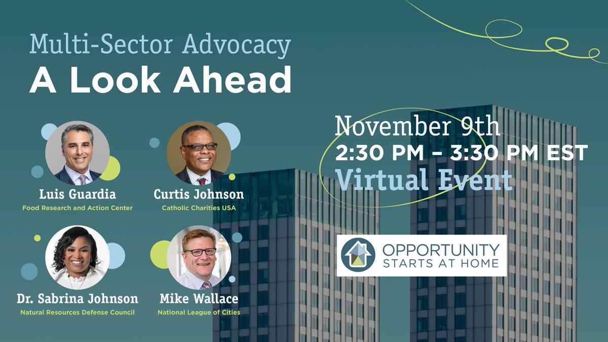 Join us tomorrow for “Multi-Sector Advocacy: A Look Ahead,” a virtual event featuring @fractweets, @CCharitiesUSA, @NRDC, and @leagueofcities. We will share where the campaigns headed after nearly 6 years of advocacy and coalition building. Register now: tinyurl.com/mvc8ehjn