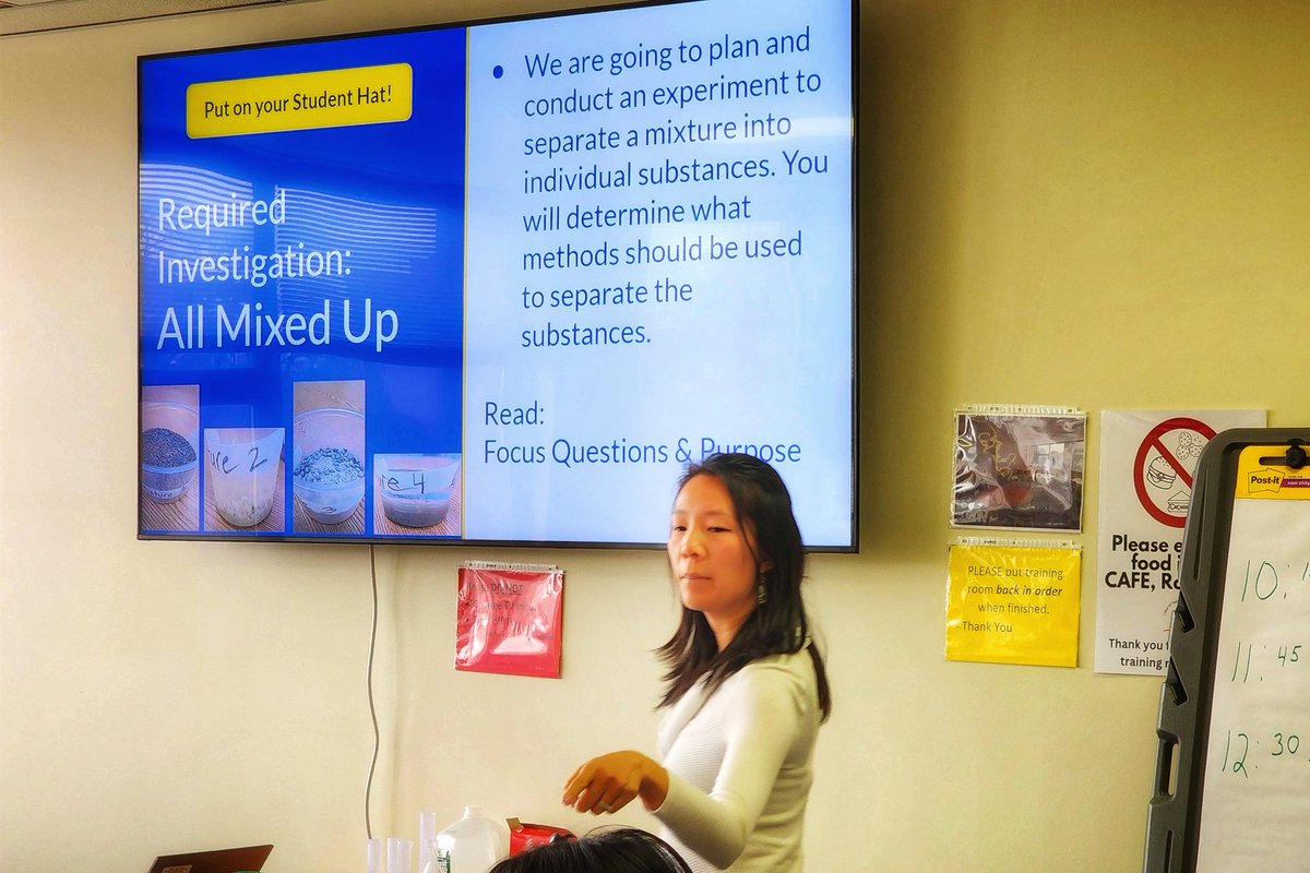 The best way to learn is to do. We're building our Instructional Coaches' skills in doing Science so they can help our teachers and students do the same.  ("All Mixed Up" is referring to the lab Coaches are engaging in, not my life choices.) <a href="/RCSDNYS/">Rochester City School District</a> #ONERCSD