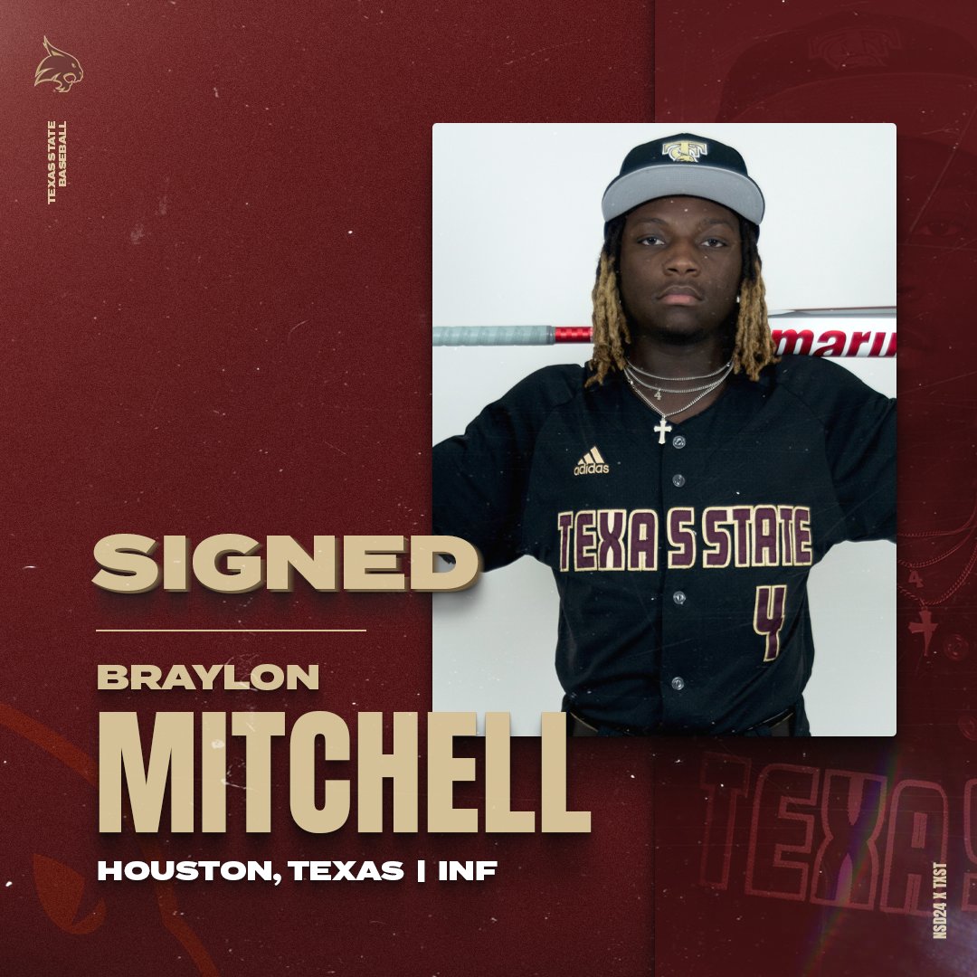 𝙎𝙄𝙂𝙉𝙀𝘿 🖊

Welcome to San Marcos, <a href="/BraylonM24/">Braylon Mitchell</a>!

#EatEmUp #SlamMarcos