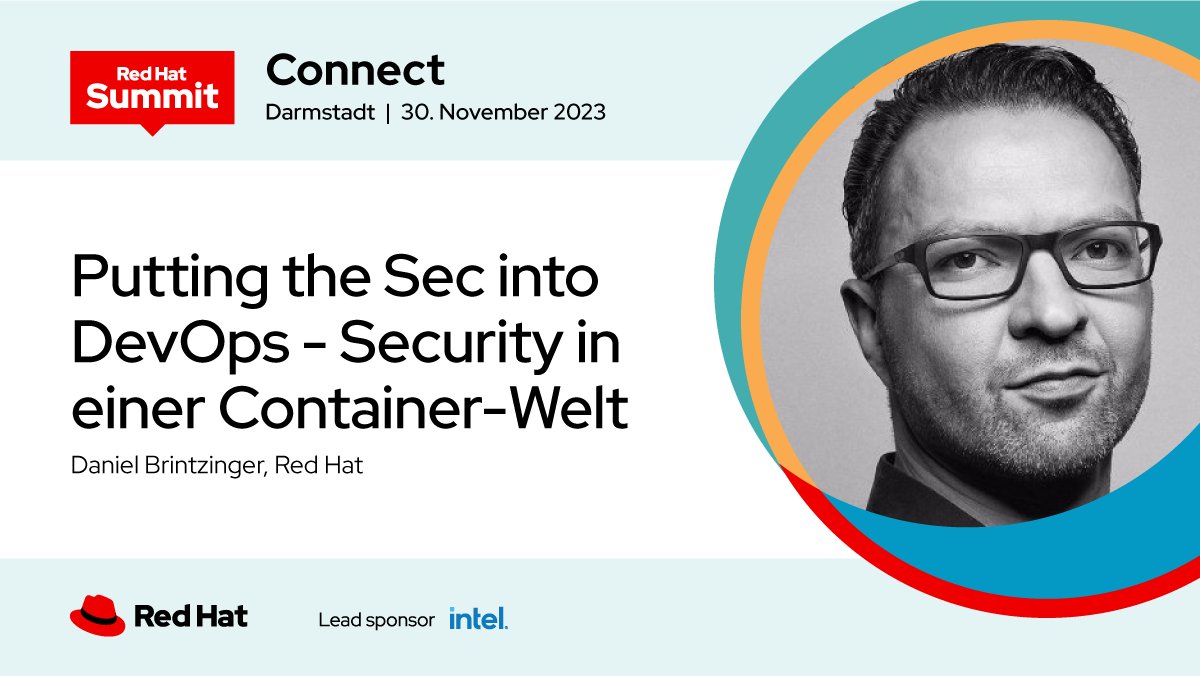 Time flies ⏲️. Just 3 more weeks to go until the main Red Hat Event in Germany, the #RHSummit . Sign up and come by for everything around #HybridCloud, #AppDevelopment, #Automation, #Linux and some of my best practices on #devsecops red.ht/rhsc-darmstadt