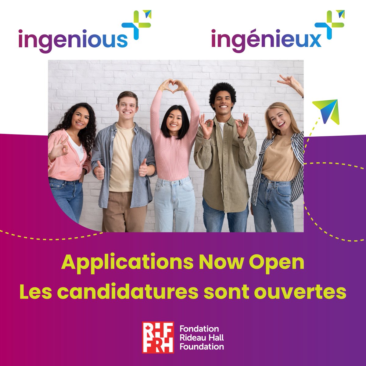Cdn_Innovation's tweet photo. Ingenious+ is a program that helps fund and support young entrepreneurs, changemakers, and innovators💡

We’ve funded 82 projects, we’ve given funding to 114 changemakers, young business leaders, &amp; more through #IngeniousPlus🚀

➡️More here: https://t.co/qcTYCWdFML https://t.co/5wQbVfs9xM