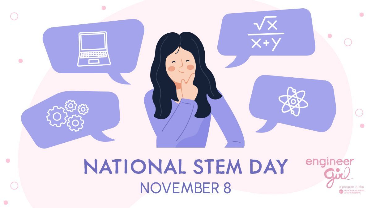 Happy #NationalSTEMDay! Let's talk about the E in #STEM – why is #engineering important to you?

#STEMDay #GirlsInSTEM #WomenInSTEM #WomenInEngineering #STEMeducation