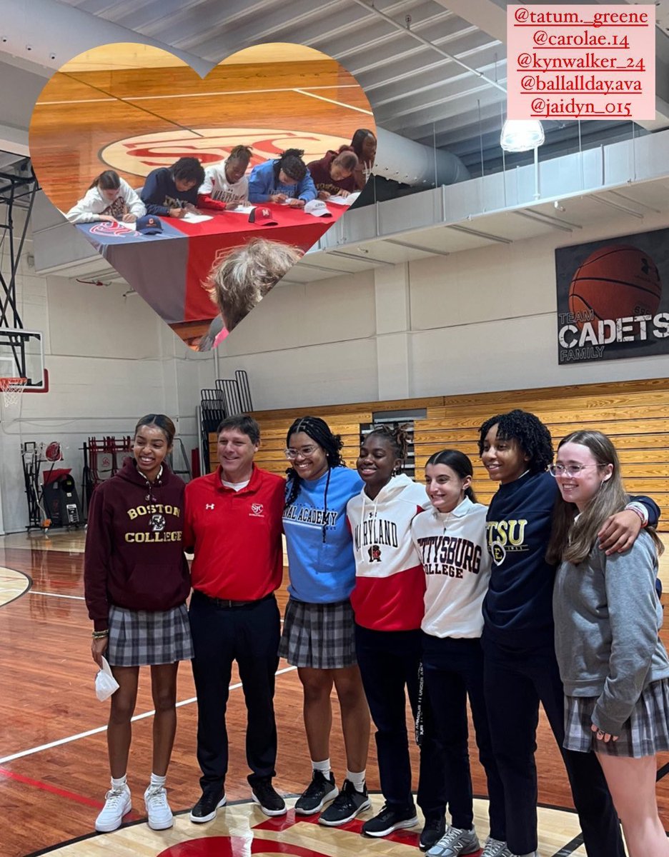 SJC Girls BBall 🏀 (@sjchsbball) on Twitter photo Signed ✍️✍️✍️
<a href="/theavaoneil/">Ava O’Neil</a> ➡️➡️ <a href="/GburgWBB/">GburgWBB</a>
<a href="/seeJAIplay/">Jaidyn Harper</a> ➡️➡️➡️ <a href="/ETSU_WBB/">ETSU WBB</a>
<a href="/kynwalker_24/">Kyndal Walker</a> ➡️➡️ <a href="/TerpsWBB/">Maryland Women’s Basketball</a>
<a href="/BartonCarolae/">Carolae Barton</a> ➡️➡️ <a href="/NavyWBB/">Navy Women's Basketball</a>
<a href="/tatum_greene13/">tatum greene</a> ➡️➡️ <a href="/BC_WBB/">Boston College Women’s Basketball</a> Signed ✍️✍️✍️
<a href="/theavaoneil/">Ava O’Neil</a> ➡️➡️ <a href="/GburgWBB/">GburgWBB</a>
<a href="/seeJAIplay/">Jaidyn Harper</a> ➡️➡️➡️ <a href="/ETSU_WBB/">ETSU WBB</a>
<a href="/kynwalker_24/">Kyndal Walker</a> ➡️➡️ <a href="/TerpsWBB/">Maryland Women’s Basketball</a>
<a href="/BartonCarolae/">Carolae Barton</a> ➡️➡️ <a href="/NavyWBB/">Navy Women's Basketball</a>
<a href="/tatum_greene13/">tatum greene</a> ➡️➡️ <a href="/BC_WBB/">Boston College Women’s Basketball</a>