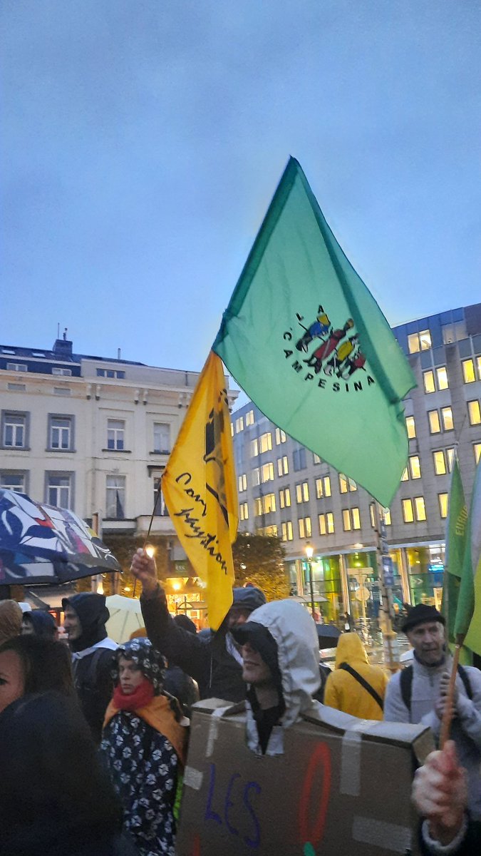 nina_holland's tweet image. HAPPENING NOW
#GoodFoodGoodFarming protest in Brussels
Stop the breakdown of the #EUFarmtoFork : pesticide reduction, NRL,  chemicals, sustainable food law....