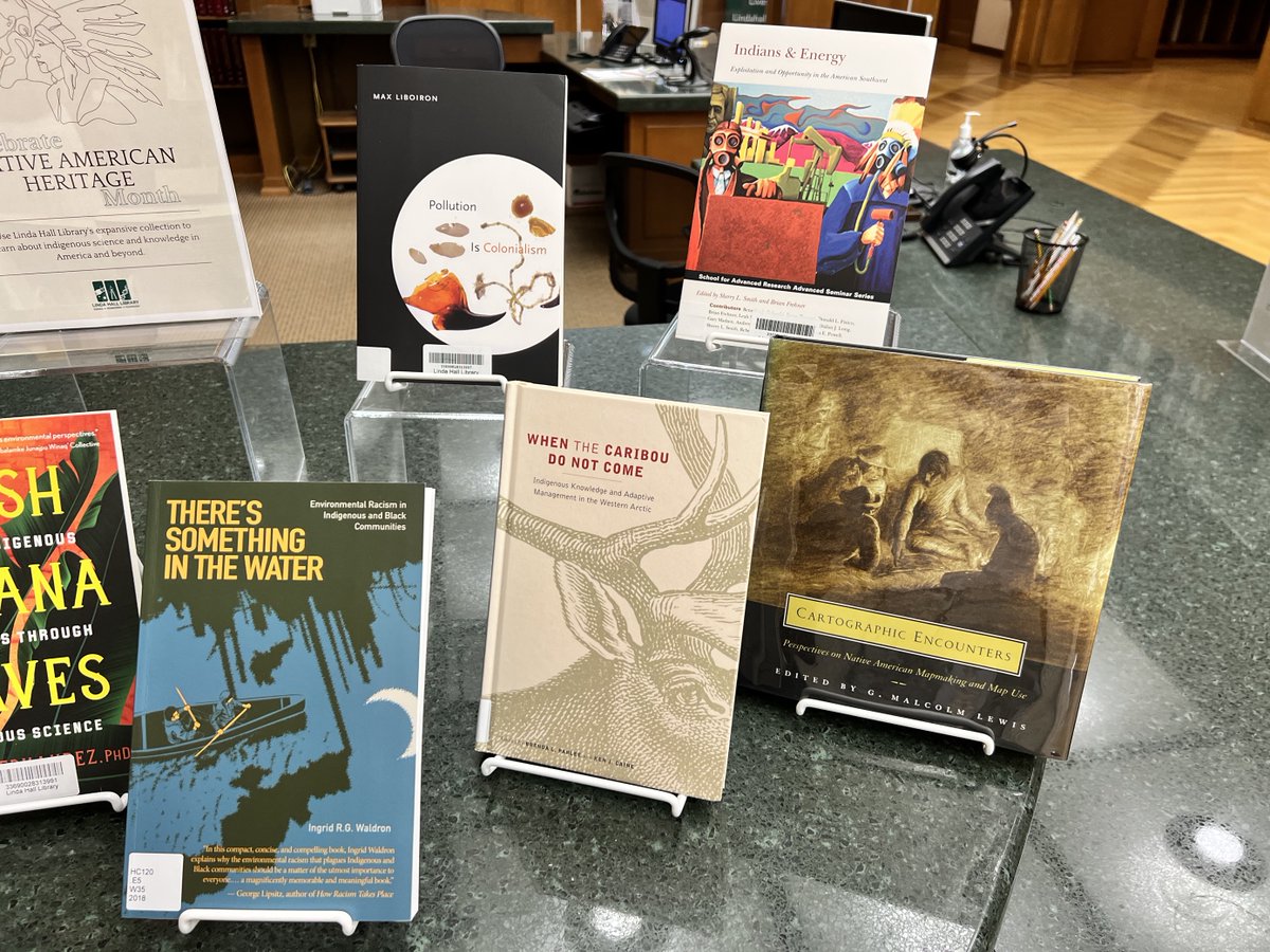 This month we celebrate #NativeAmericanHeritageMonth and pay tribute to the rich ancestry and traditions of Native Americans. These selections from the Library's expansive collection highlight #indigenousscience and knowledge in America and beyond. Visit us to check them out!