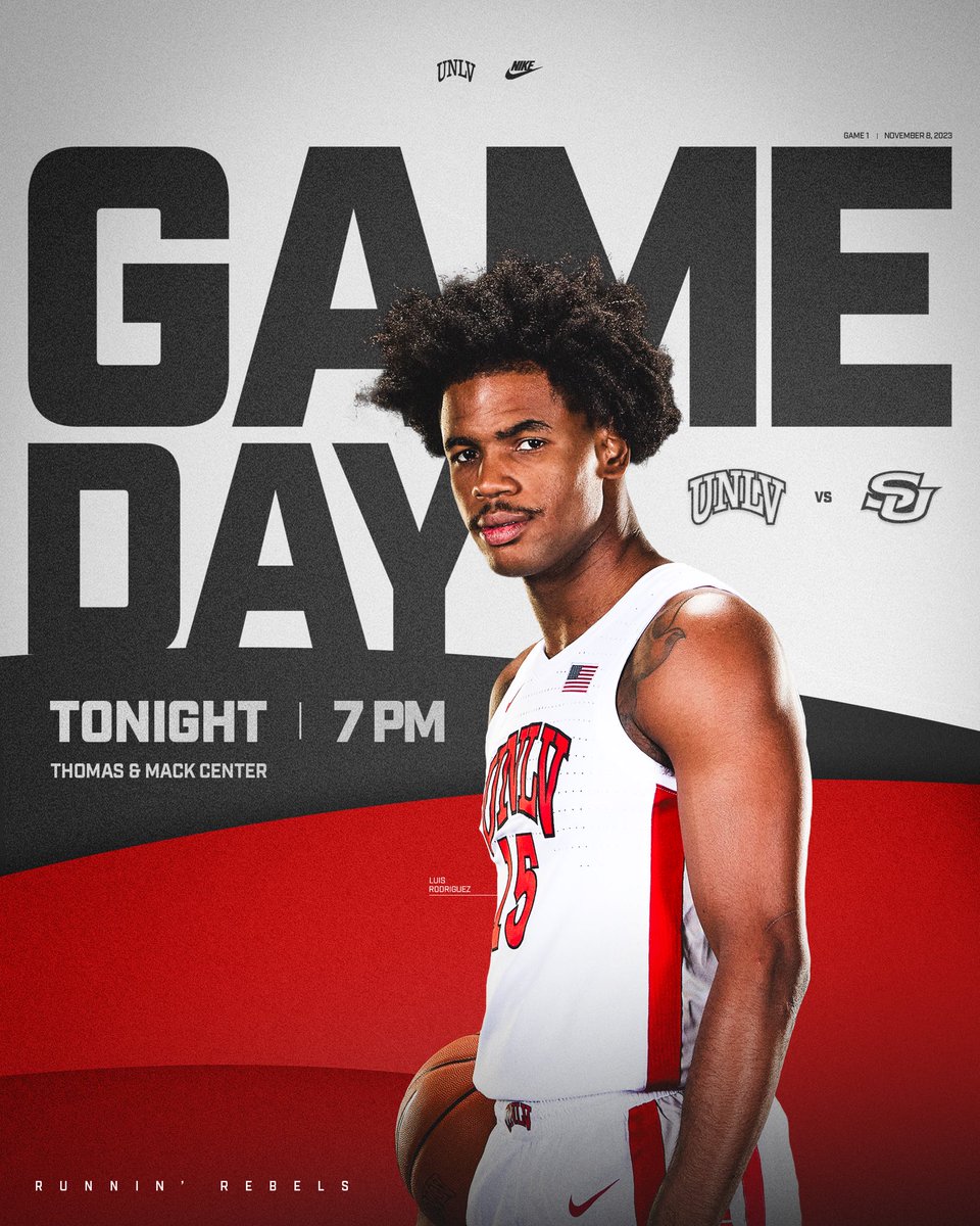 And here we go..

🆚 Southern
⏰ 7:00 PM
📍 Thomas &amp; Mack
📺 MWN
📻 ESPN Las Vegas
🎟️ bit.ly/3tWY9DI