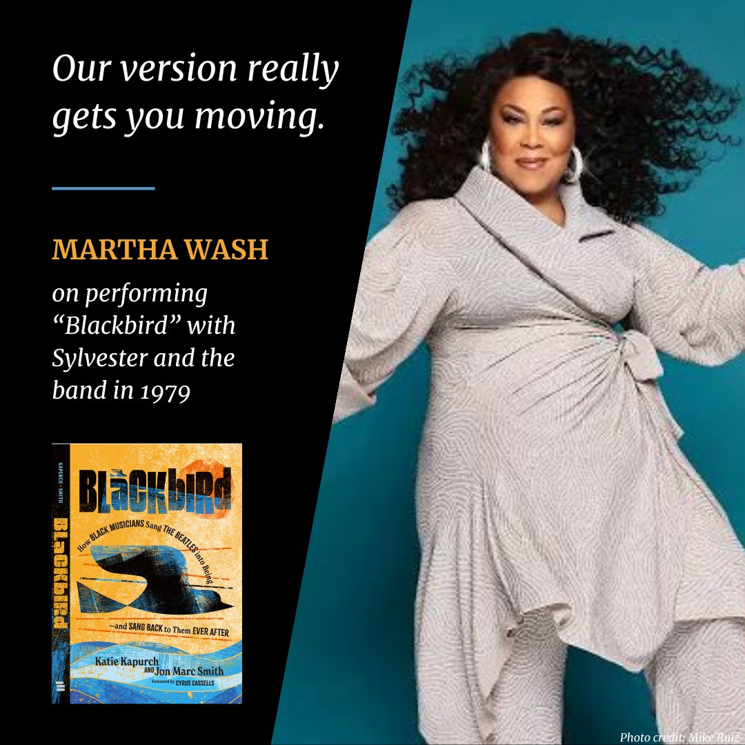 KatieKapurch's tweet photo. Deeply grateful to the iconic @Martha_Wash
for sharing stories about performing #Blackbird with #Sylvester, adoring #BillyPreston, crushing on #PaulMcCartney, and more 🕊️ in BLACKBIRD: https://t.co/OyNg7RzSLt @flodshow #Beatles #12DaysOfBlackbird https://t.co/7QrJdjZzTb