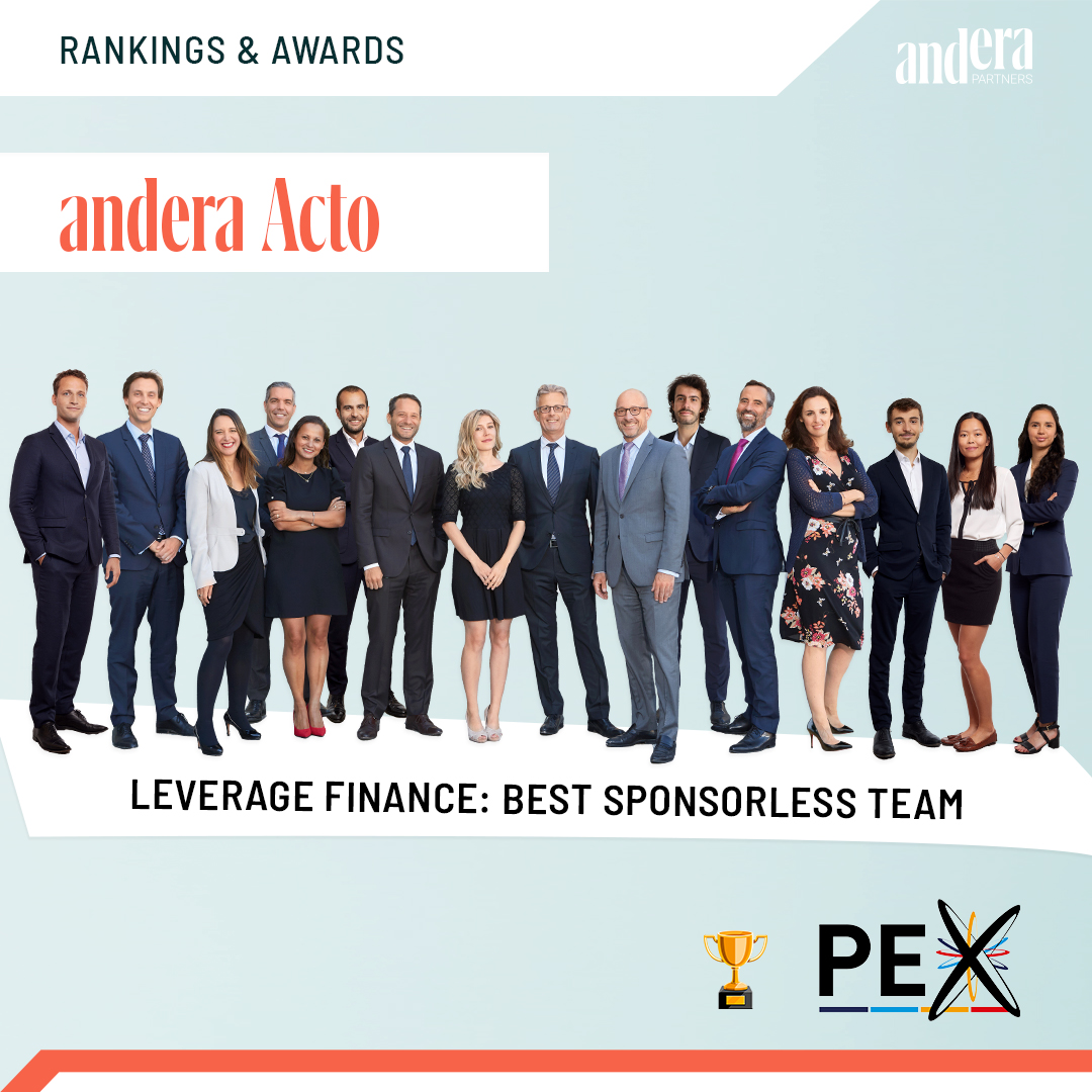 AnderaPartners's tweet photo. 🏅🏆 - 𝗣𝗿𝗶𝘃𝗮𝘁𝗲 𝗘𝗾𝘂𝗶𝘁𝘆 𝗘𝘅𝗰𝗵𝗮𝗻𝗴𝗲 𝗔𝘄𝗮𝗿𝗱𝘀 -

👏 Congratulations to our 𝗔𝗻𝗱𝗲𝗿𝗮 𝗔𝗰𝘁𝗼 𝘁𝗲𝗮𝗺, awarded 𝗕𝗲𝘀𝘁 𝗦𝗽𝗼𝗻𝘀𝗼𝗿𝗹𝗲𝘀𝘀 𝗧𝗲𝗮𝗺 at the Private Equity Exchange Awards 2023.

#thepowerofand #dareandachieve #awards #PrivateEquity https://t.co/KZNleNVu7H
