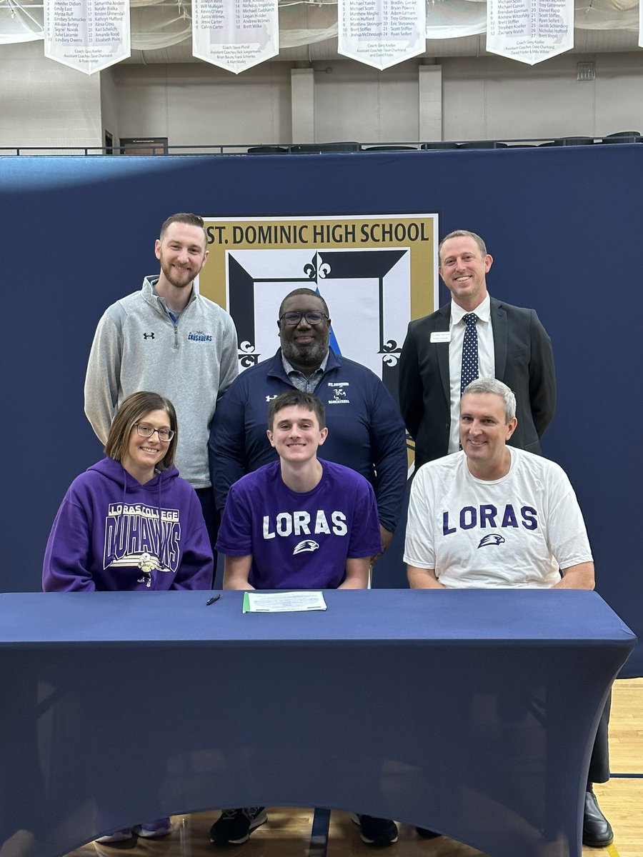 Congratulations to Brayden Gardner on singing his #NLI to play basketball at Loras College. <a href="/SDHSBBall/">StDominic Boys BBall</a>