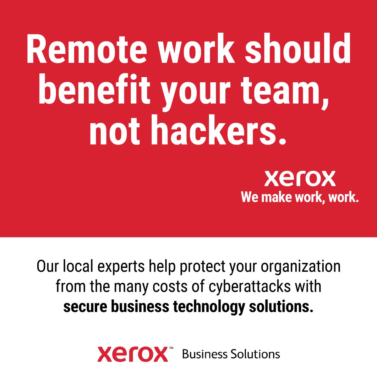 myComDoc's tweet image. A hybrid workplace means more devices. Our local experts will show you how to eliminate cyber vulnerabilities so you can keep your business safe and growing.  Contact your sales rep today! #Xerox #security #cybersecurity
xerox.bz/3u99Es0