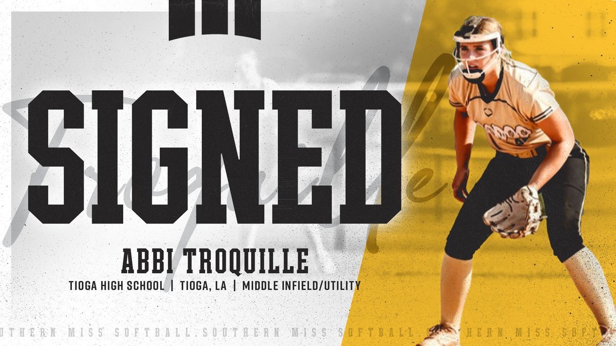 3⃣𝘅 𝗙𝗶𝗿𝘀𝘁 𝗧𝗲𝗮𝗺 𝗔𝗹𝗹-𝗗𝗶𝘀𝘁𝗿𝗶𝗰𝘁, 2⃣𝘅 𝗔𝗹𝗹-𝗦𝘁𝗮𝘁𝗲

Welcoming Abbi to the Golden Eagles 🦅

⭐️ Abbi Troquille
📍Tioga, La.
🥎 Middle Infield/Utility

#SMTTT