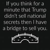 Who else agrees that Trump took those top secret documents for one purpose only, and that was to sell them to the highest foreign bidder?✋