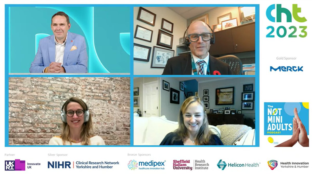 #CHT2023 Day One

To wrap up the first day of the conference we're delighted to host a live recording of the <a href="/thinkingofoscar/">Thinking of Oscar 💛💙</a> Not Mini Adults podcast hosted by this afternoon's CHT chair, <a href="/davidjmcole/">David Cole</a> 

Welcome to Pilar Puig-Sarries, Leanne West and Dr Jason Berman