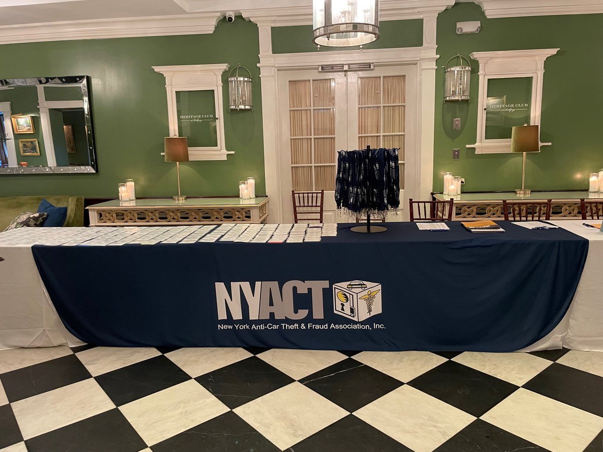NYACT 2023 Annual Education Conference ready for our attendees!
#fraudprevention #insurancefraud #autocrime #lawenforcement